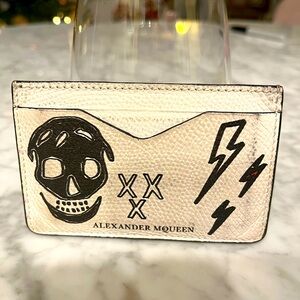 Alexander Mcqueen leather card holder